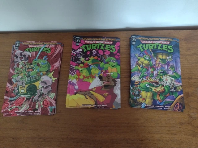 Teenage Mutant Ninja Turtles Saturday Morning Adventures #4 Covers A B & C Nm+
