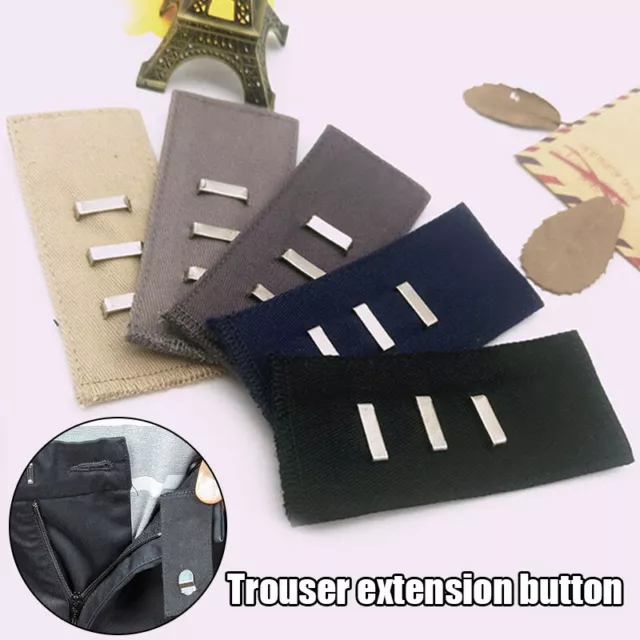 Taille Expander Bouton Crochet Extension Boucle Ceinture Réglab ,