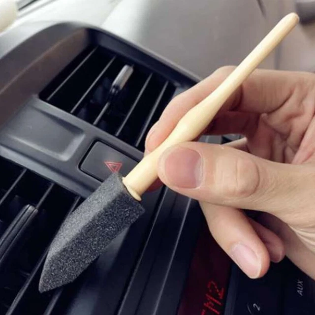 5pcs/set Car Air Conditioner Vent Brush Car  Cleaner Auto Detailing Brush