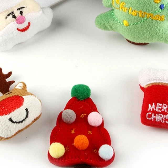 Cat Teaser Toy with Colorful Balls Refills Christmas Kitten Teaser Stick Head 3