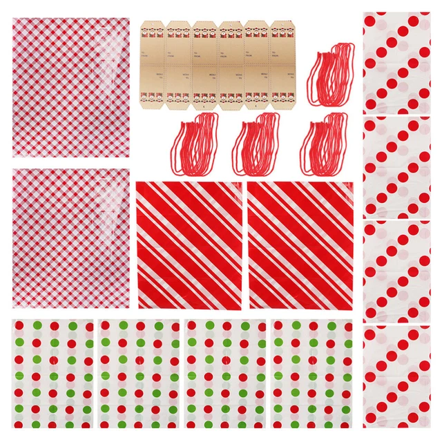 1 Set di sacchetti di caramelle in plastica Set regalo decorativo per biglietti