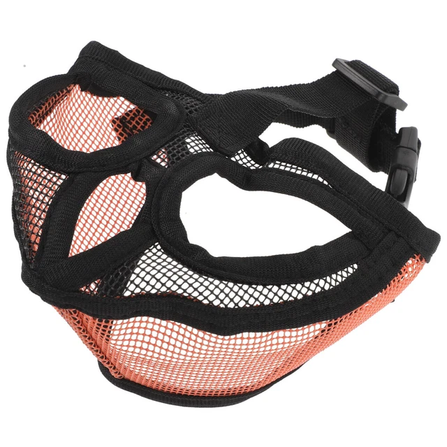 Bocca per lecca per cani regolabile rete traspirante cani bocca maschera per cane per