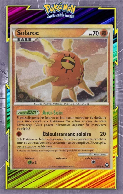 Solaroc Holo - HS03:Triumph - 9/102 - French Pokemon Card