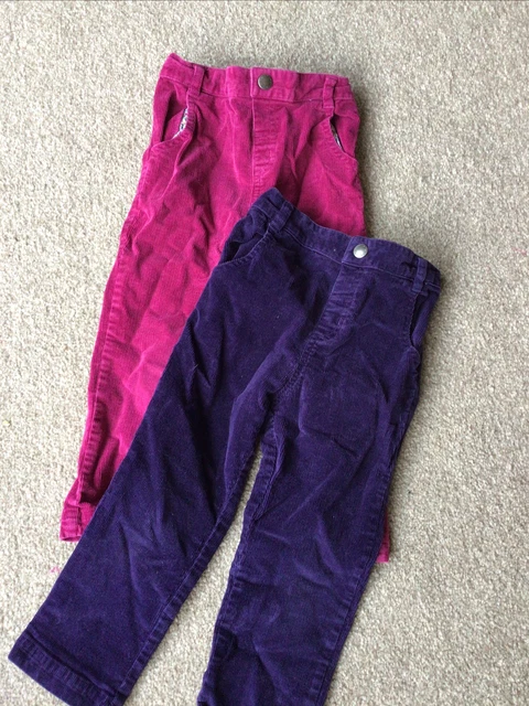 jojo maman bebe girls bundle trouser x2 age 2-3 yrs