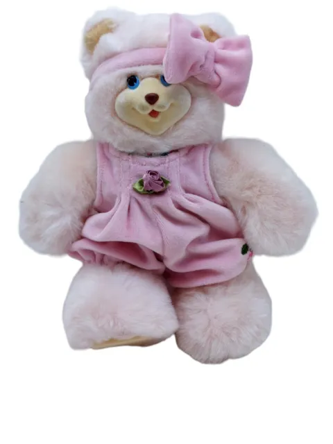 Fisher Price Sarahberry Plush Stuffed Pink 10" Bear Briarberry 1988