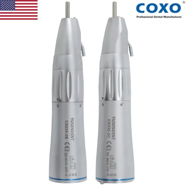 COXO Dental Straight Surgical Implant Handpiece Cone Nose Fiber Optic LED E Type