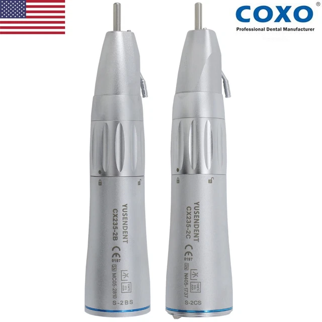 COXO Dental Straight Surgical Implant Handpiece Cone Nose Fiber Optic LED E Type