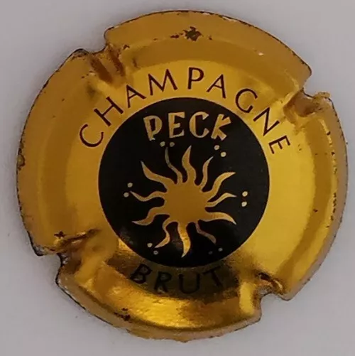 A  VOIR capsule  de champagne   PECK  n ° 1   côte 13 euros   PEU COURANTE    !!