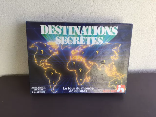 Destinations Secrètes-Jeu de société- Le tour du monde en 80 sites-Jamais servi