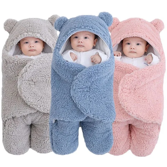 Sacos de dormir para bebé recién nacido suaves mantas envolventes ropa de cama sobre saco de dormir