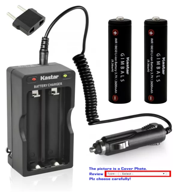 Kastar Battery Travel Charger for Feiyu-Tech AK2000 AK4000 AK4500 Gimbal Battery