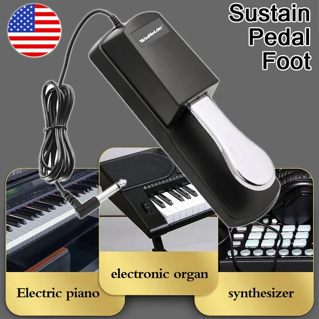 SUSTAIN FOOT PEDAL with Polarity Switch for Digital Pianos Yamaha MIDI