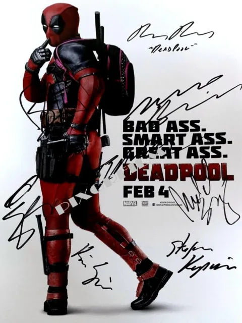 Dead - Pool - Multi Signed 8 Cast Members Autograph Photo And Poster Photo Print