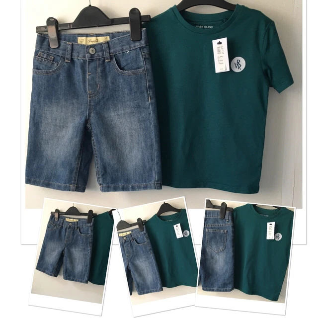 Denim Co Boys Denim Summer shorts exc used & new tags river island top 4-5 Years