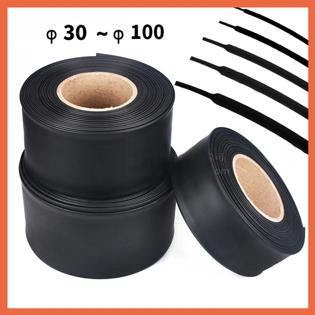 Black Heat Shrink Electrical Tubing Wrap Sleeving Car Cable 2:1 Ratio Heatshrink