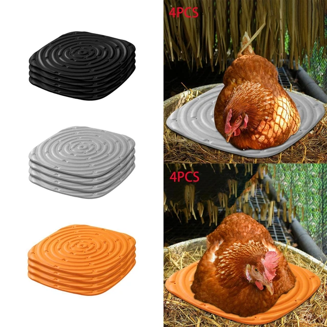 4Pcs Chicken Nest Box Pads Washable Easy Cleaning Chicken Coop Mats