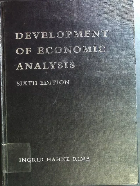 Development of Economic Analysis Rima, Ingrid Hahne: