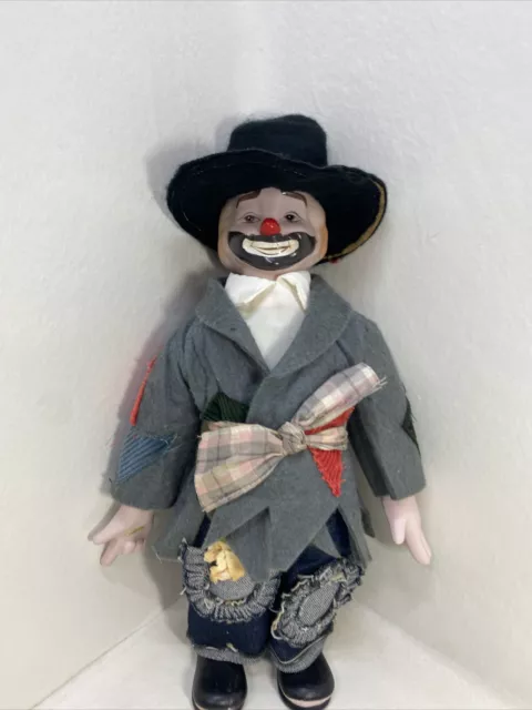 The Heritage Mint 16" Porcelain Clown Hobo Doll With Hat