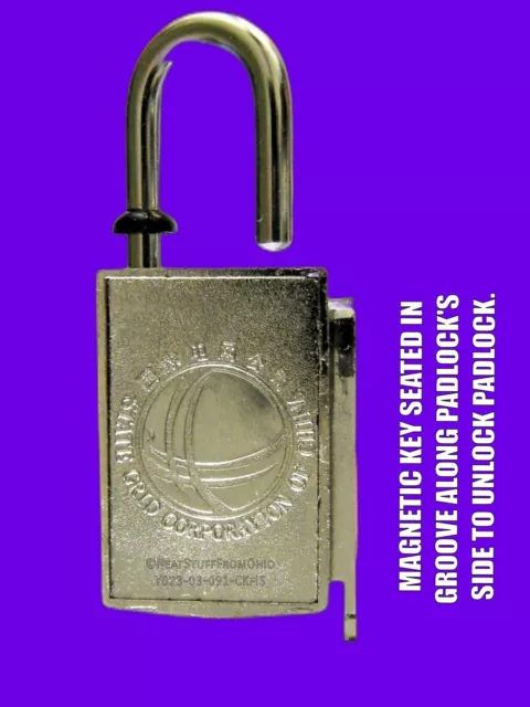 Magnetic Padlock And Key, Really Cool Lock Technology, By: Kun Lun® Lock 😲 🔐 2