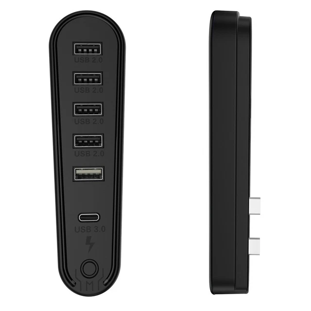FÜR PS5 PRO Slim USB Hub 6 Ports für effizientes Laden und ...
