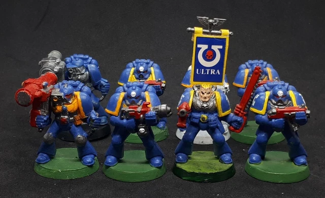 Warhammer 40k 2nd Edition Tactical Space Marines Squad OOP Games Workshop 1990er Jahre