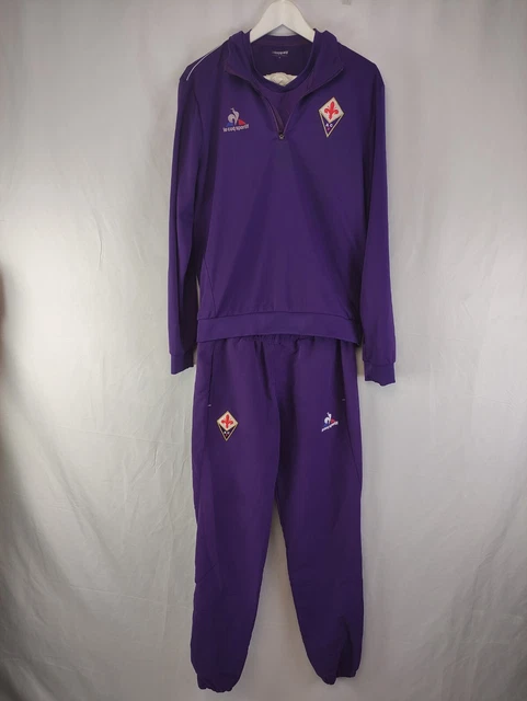 LE COQ SPORTIF FIORENTINA SIMONE GINOCCHI COMPLETO CALCIO Tg M JERSEY WORN