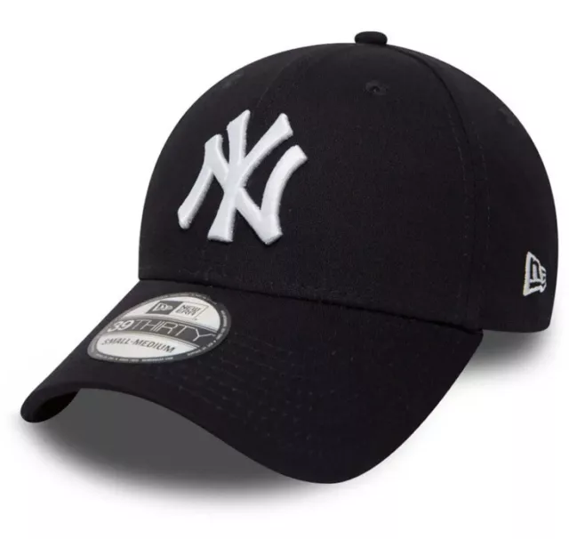 New York Yankees New Era 39Thirty League Basic Black Stretch Fit Baseball Cap