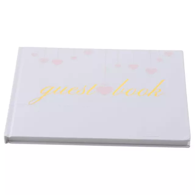 Paper Guest Book 24.3*18.4 CM Golden Wedding Sign-in Book  Memorial