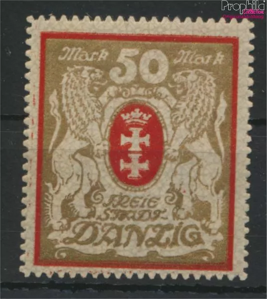 Gdansk 100Y Un neuf avec gomme originale 1922 grande Crest (9696809