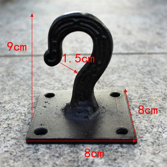 Vintage Style Cast Iron Ceiling Hook Screws Kitchen Beam Hanging Basket Hanger