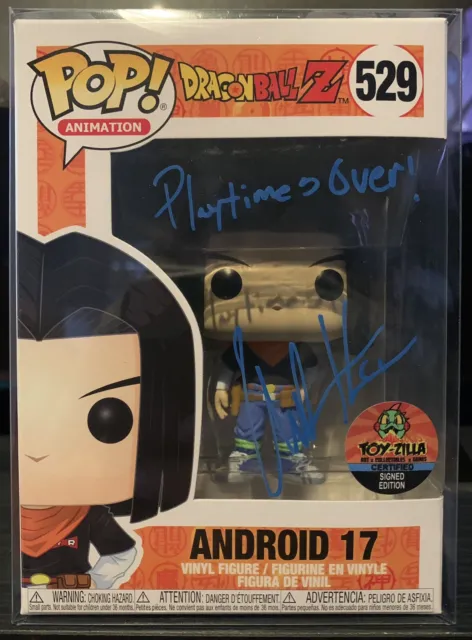 Chuck Huber Signed Autographed Funko Pop Android 17 Dragon Ball Z