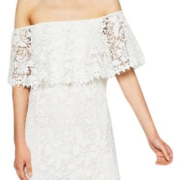 STUNNING ZARA Guipure Lace Off Shoulder White Dress 37.10 - PicClick UK STUNNING ZARA Guipure Lace Off Shoulder White Dress 37.10 - PicClick UK