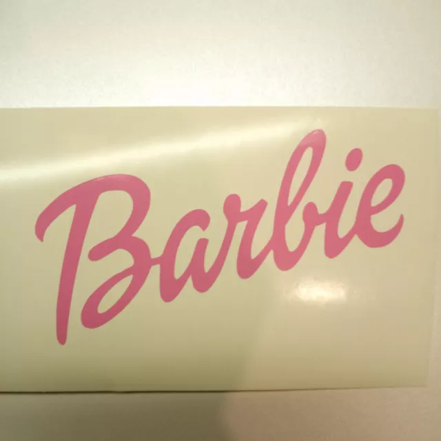 Barbie Vinyl Decal Car Truck Laptop Sticker Barbie Movie Sticker - Cursive