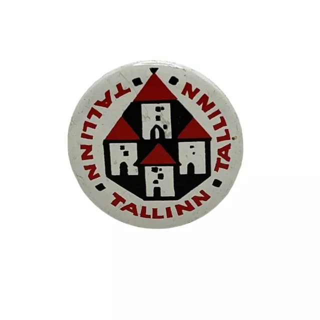 USSR Soviet City Pin Tallinn Estonia Made In USSR Stamp On The Back