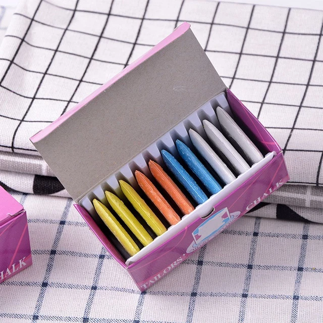 10PCS DIY Patchwork Colorful  Fabric Chalk Tailors Erasable  Sewing Dressmaker