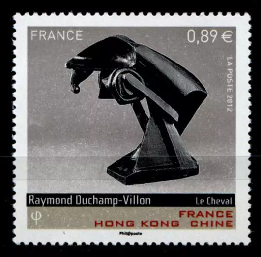 Das Pferd, Skulptur von Raymond Duchamp-Villon (1876-1918). 1W. Frankreich 2012