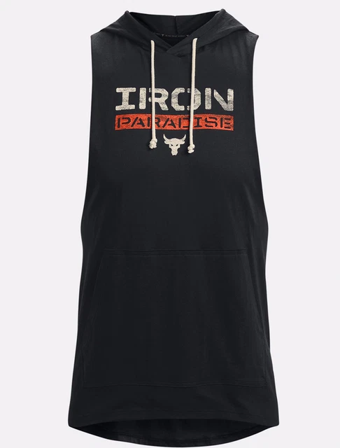 Under Armour Men's Project Rock Iron Paradise Sleeveless XL Hoodie NWT  1370493