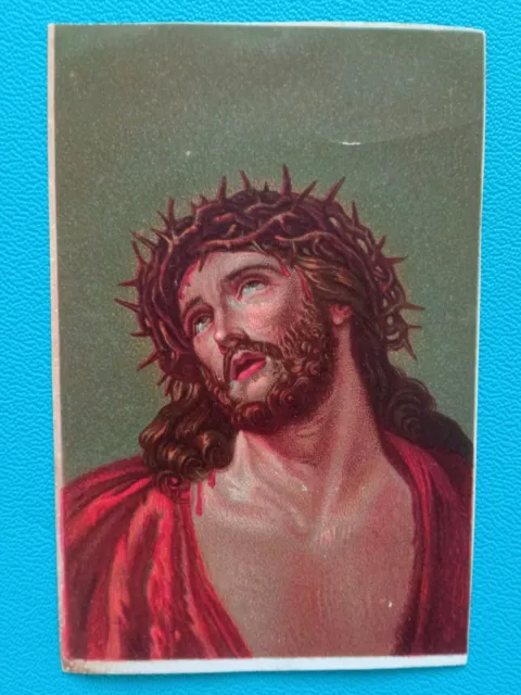 Santino Cromolitografia Gesu Cristo  Canivet Pieuse Holycard