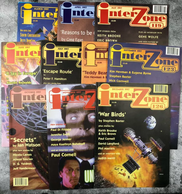 INTERZONE Science Fiction Magazine, 1997 - Individual issues