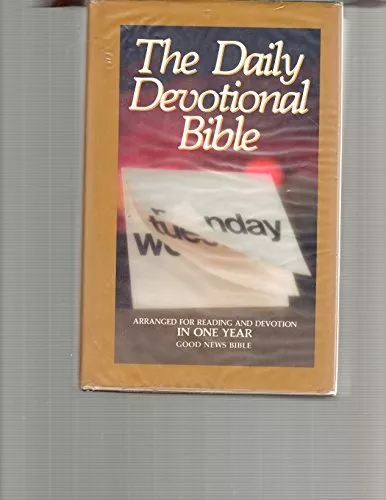 HOLY BIBLE: THE DAILY DEVOTIONAL BIBLE: GOOD NEWS BIBLE - Hardcover **Mint**