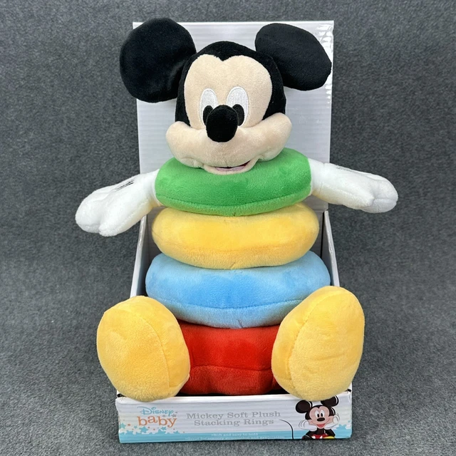 DISNEY BABY MICKEY Mouse 10" Soft Plush Stacking Ring Infant Sensory
