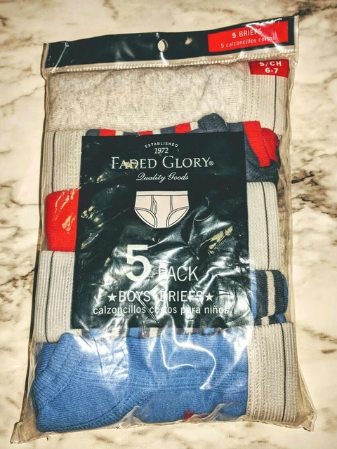 NEW Faded Glory Boys Brief Underwear size small 6-7