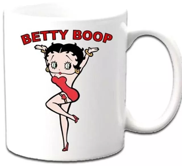 BETTY BOOP Personalised White Tea/Coffee Mug Any Age Name Message Etc