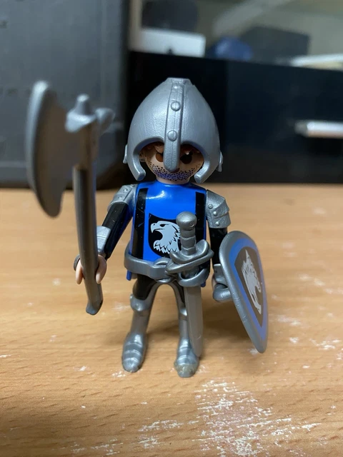 PLAYMOBIL quick médiéval chevalier aigle noir épée masse / objet publicitaire