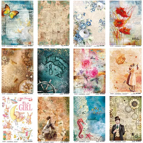 Ciao Bella Collection A - Decoupage Rice Paper A4 Sheet - VARIOUS DESIGNS