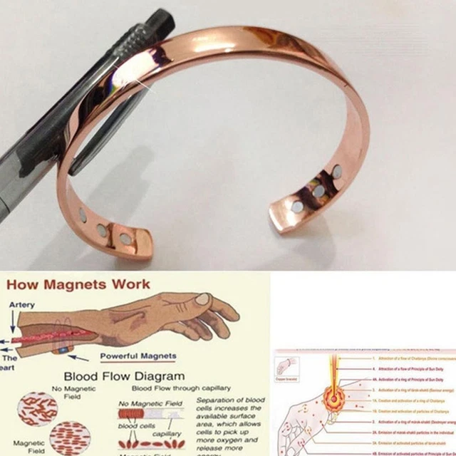 2022 Bracelet Magnetic Healing Bio Therapy Arthritis Bangle Pain HOT Cuff ^new