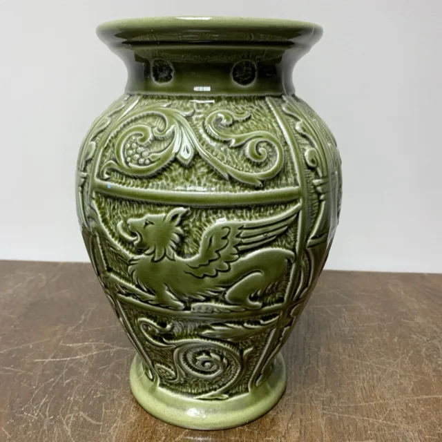 Large Burleigh Ware Dragon Vase