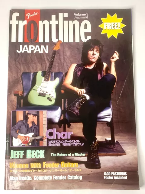 JEFF BECK Fender Guitar FrontlineJapan Magazine  Vol 3  Autumn 1999 Japanese