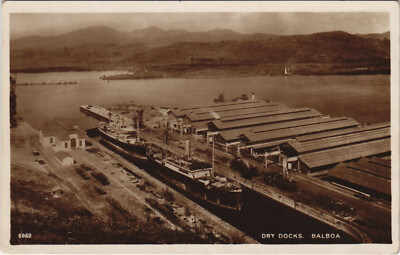 Balboa Panama 1925 View Balboa Per SBB Brugg Post Card Svizzera 