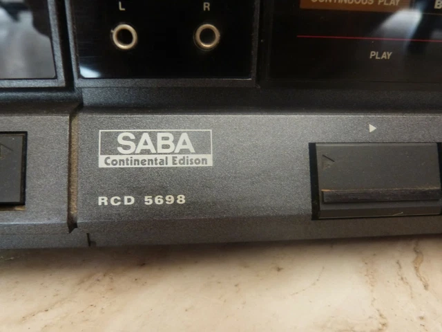 boombox stereo radio double cassette with CD player SABA Continental Edison 3